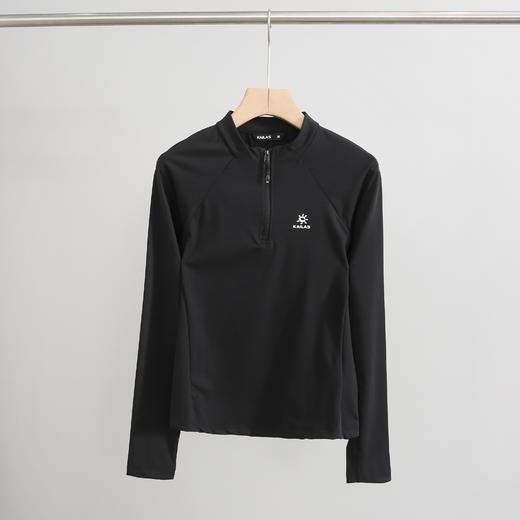 点此购买 凯乐石春秋季女士半拉链轻量透气户外运动登山徒步长袖打底衫 qk 341413 商品图3