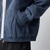 墨麦客男装美式休闲牛仔外套男2026春新款皮革拼接男士夹克81586. 商品缩略图3
