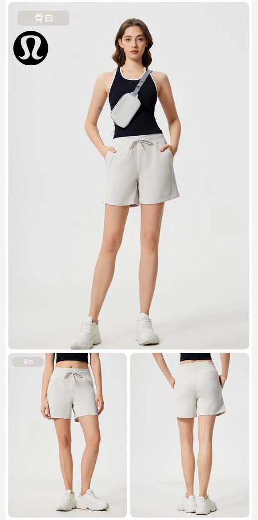 F030667夏季吸湿排汗健身跑步运动短裤女休闲通勤松紧腰宽松瑜伽裤 商品图9