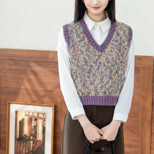 苏苏姐家简晨混线背心手工diy钩针自制上衣编织毛线团材料包 商品图1