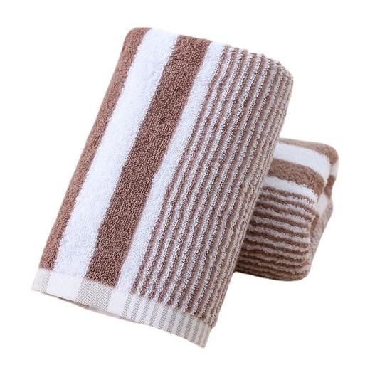 日式无印全棉渐变条毛巾良品条纹无捻纱浴室毛巾柔软洗脸面巾毛圈 商品图4