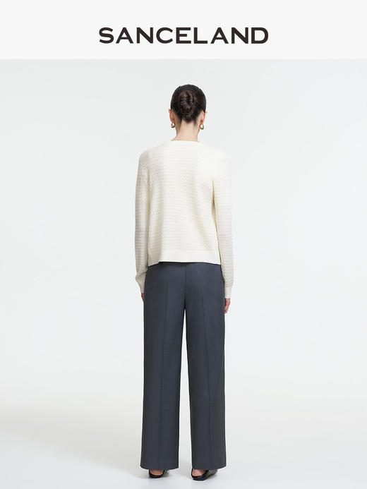 三石一澜圆领毛衫 商品图4