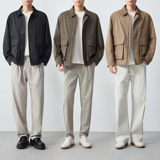 墨麦客男装高智通勤灯芯绒领外套男2026春新款大口袋夹克男81571. 商品图4