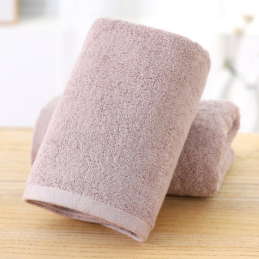 日式无印纯色竹纤维毛巾良品洗脸毛巾柔软吸水素色简约浴室面巾 商品图3