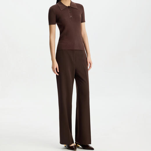 商场同款PURE TOUCH女装26春夏新款高腰休闲裤通勤垂感微喇长裤 商品图8