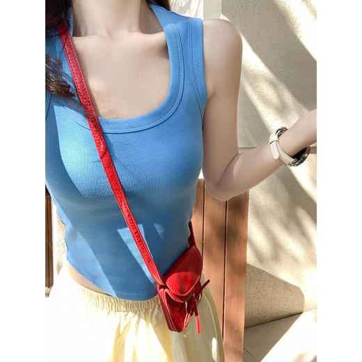 <曾小咸推荐>夏季甜辣妹U领外穿吊带背心女 商品图3