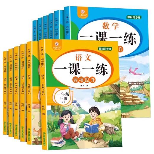 一跃龙门教材同步练语文数学一课一练弱项提升一二三四五六年级下册人教版同步作业本 商品图0