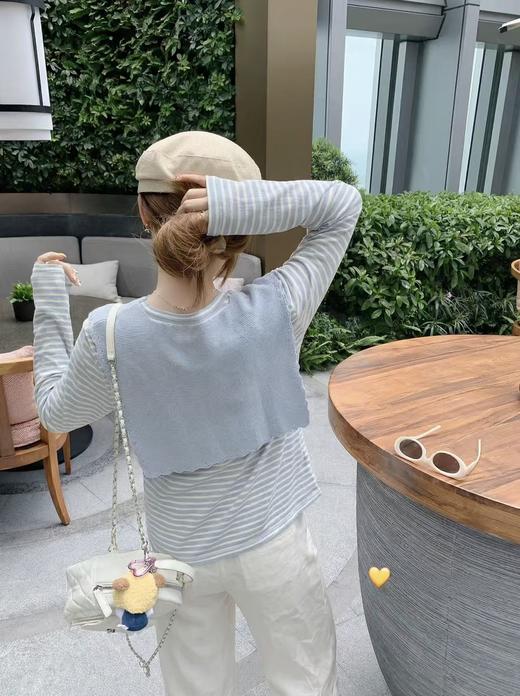 <曾小咸推荐>3.10现货秒杀 ！微信超特价！韩系带披肩条纹针织衫 日常179.99 立减100 秒杀79.99！！ 商品图7