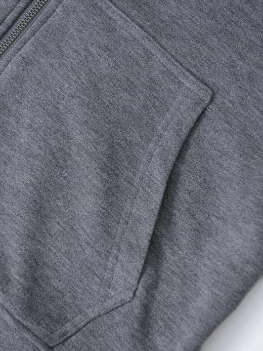 F030608春季新品蚕丝羊绒空气层休闲百搭连帽外套 商品图9