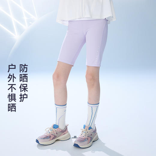 onmygame26夏新款【城市运动】女童紧身短裤凉感防晒儿童高弹裤子GQ1E120350 商品图0