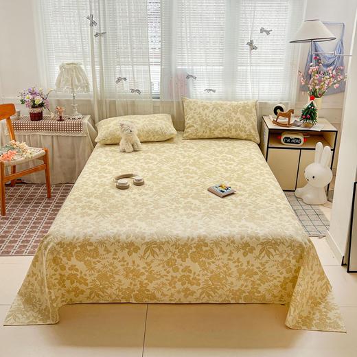 🌸【春季舒适透气老粗布床单三件套】天气渐暖，🔺毛茸茸的床单加上厚被子一晚上实在又闷又热 🔥换季时节未大家准备好了👉一款清爽透气的老粗布床单三件套  商品图0