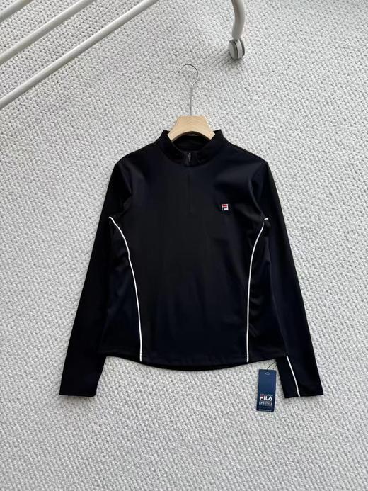 F0306119女长袖T恤春季新款网球运动日常通勤半拉链户外健身训练上衣 商品图4