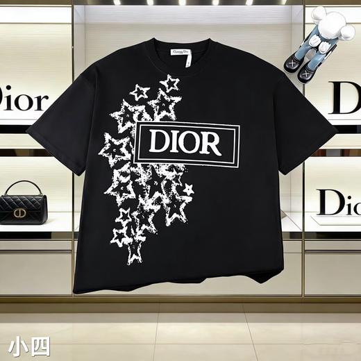 F030614精纺棉字母星星印花轻薄透气短袖圆领短袖T恤 商品图2