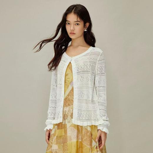 茵曼 针织开衫159.9元（线上线下同步在售，不一定有货，介意勿拍）651771-NT 商品图0