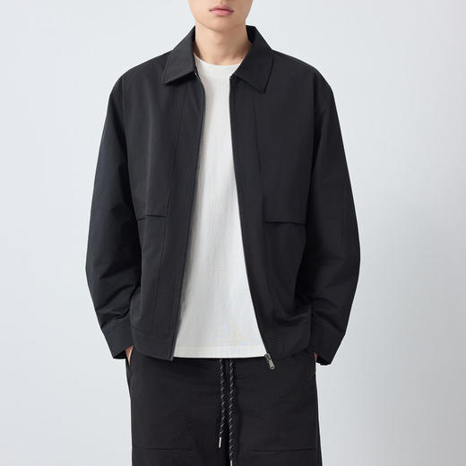 墨麦客男装高智通勤翻领外套男2026春新款纯色合体男士夹克81612. 商品图2