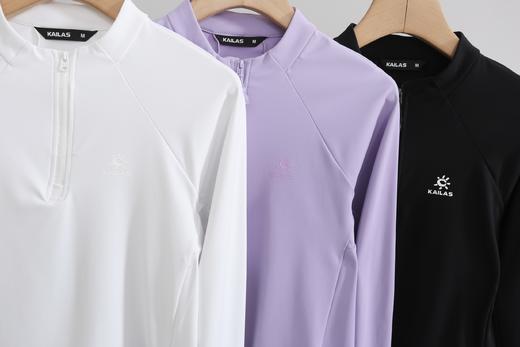 点此购买 凯乐石春秋季女士半拉链轻量透气户外运动登山徒步长袖打底衫 qk 341413 商品图14