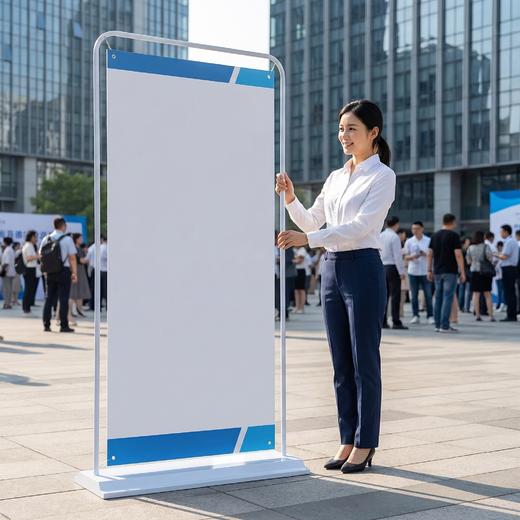 【嘉联周边】80*180海报定制门型展架 商品图2