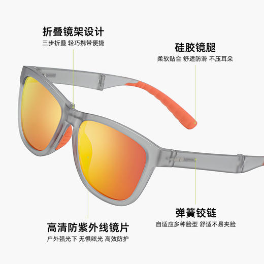 新款可折叠收纳骑行跑步运动眼镜 户外骑行徒步登山折叠太阳镜 商品图2