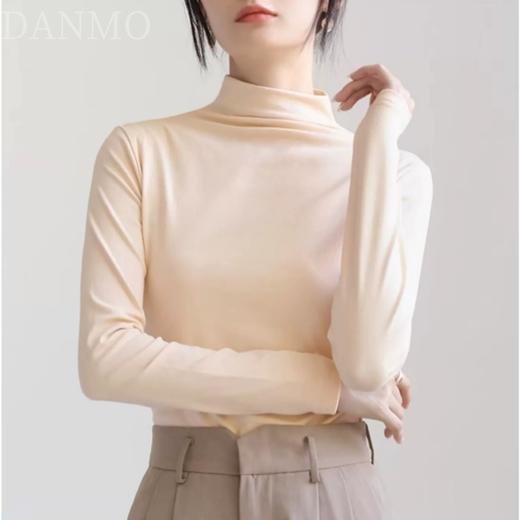 【实付99元到手3件！！加入购物车3件结算自动满减 拍一件不发货！！】DANMO半高领打底衣 | 柔软舒适 气质半高领 弹力修身版型 商品图7