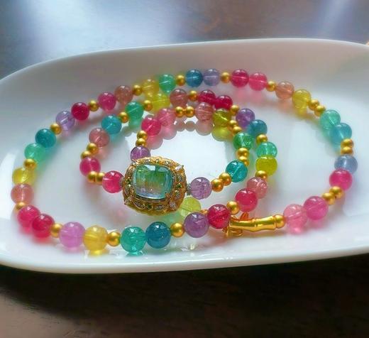 6.8mm碧玺手串 商品图1