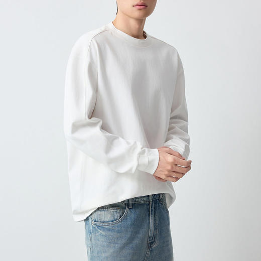 墨麦客男装高智通勤棉锦卫衣男2026春新款双层罗纹领男卫衣55917. 商品图1