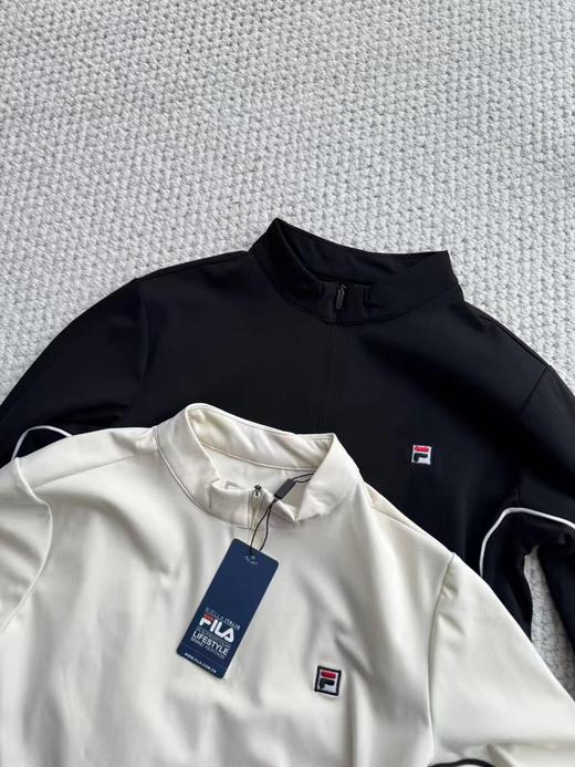 F0306119女长袖T恤春季新款网球运动日常通勤半拉链户外健身训练上衣 商品图3