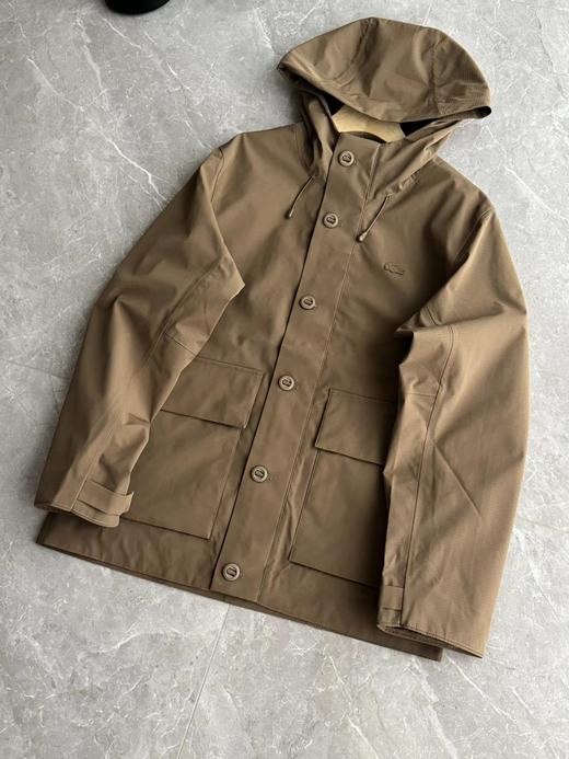 F030647男装防风防水复古潮流百搭舒适宽松连帽外套 商品图4