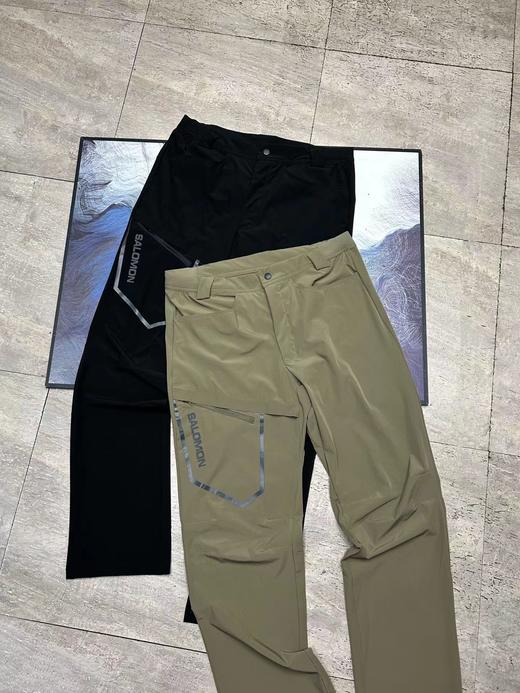 F030693口袋字母冰丝徒步裤男款运动徒步登山软壳裤 商品图1