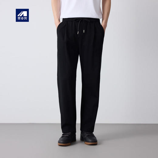 墨麦客男装高智通勤男士休闲裤2026春新款格纹肌理男士裤子91565. 商品图0