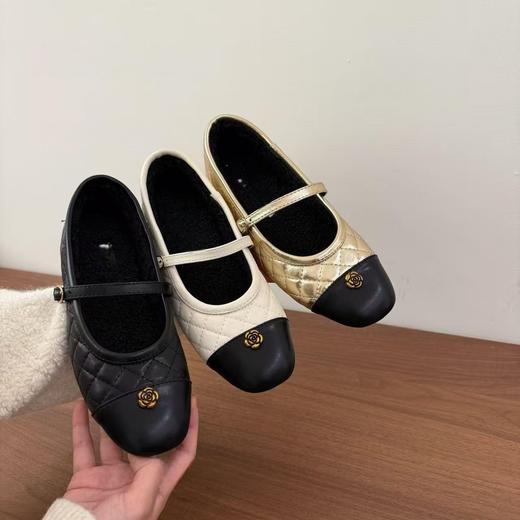 【79.9/双】内增高3cm法式小香风菱格玛丽珍鞋新款春季芭蕾风单鞋外穿小皮鞋聚★为爱严选 商品图1