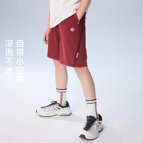onmygame26夏新品【精英网球】儿童短裤防晒凉感男童运动五分裤子GQ1E120660