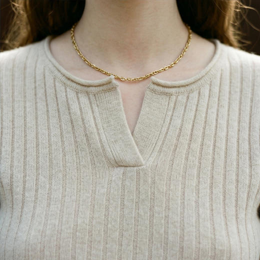 PALUOPO/PL小V领女衫ET255055R/约重230g帕罗 商品图11