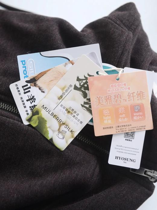 F030608春季新品蚕丝羊绒空气层休闲百搭连帽外套 商品图5