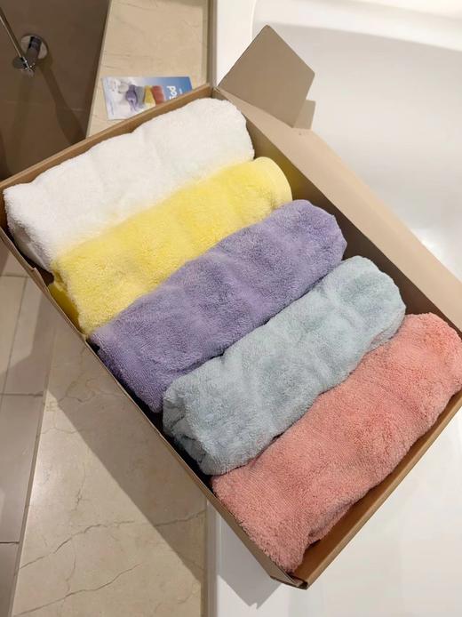 F030649马卡龙毛巾礼盒套装柔软吸水云朵般柔软五件套毛巾 商品图1