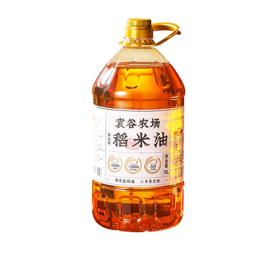 隆平农场稻米油5L食用油谷维多稻谷油家用烹饪米糠油桶装油 商品图4
