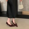 【69.9/双】法式复古绒面尖头细跟玛丽珍单鞋女新款通勤小猫跟外穿晚晚鞋聚★为爱严选 商品缩略图4