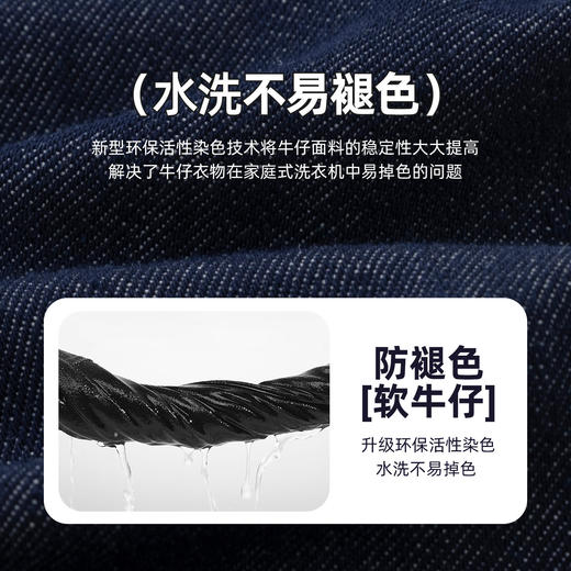 【防褪色】儿童牛仔衬衫外套男童春秋上衣2026新款中大童衬衣长袖Z6AWT093 商品图3