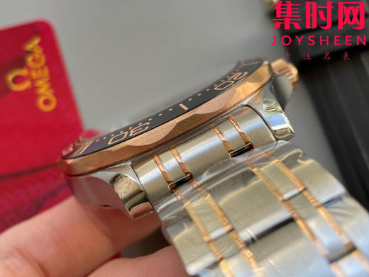 欧米茄JVS海马300米系列 原装开模 间玫金黑海马 男士腕表 表径42mm 商品图7