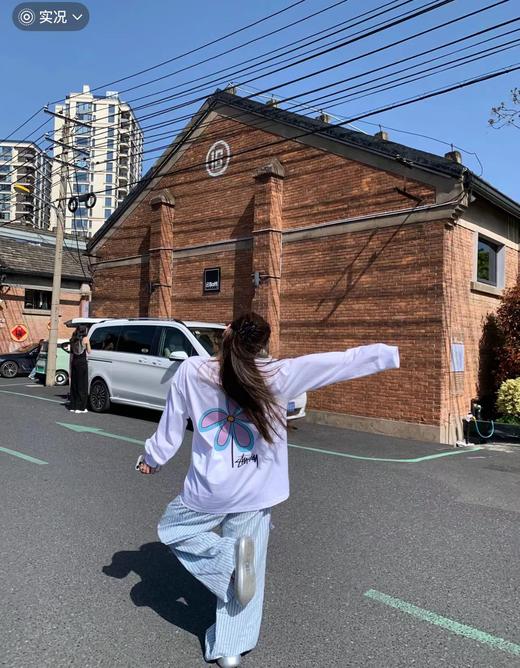 F030683春季新品休闲三叶草印花情侣圆领长袖T恤卫衣 商品图3