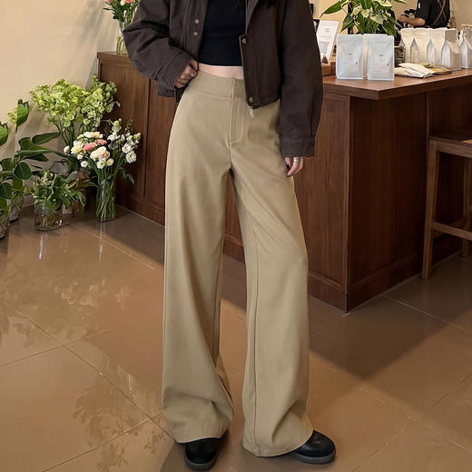 钛金棉直筒裤合集，春天这样穿，舒服又洋气，上身遮胯、显瘦，藏腿型，休闲又百搭，【横口袋款下单后15天发货】 商品图2