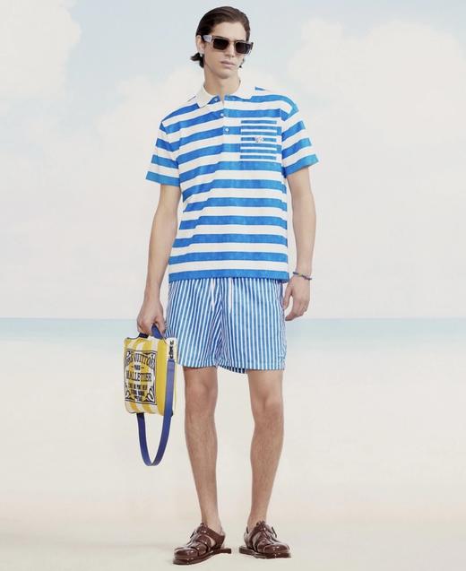 驴家25ss蓝白条纹提花短裤（DY） 商品图2