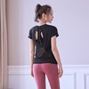 【热销】瑜伽服运动T恤速干衣女显瘦跑步罩衫透气健身短袖上衣夏速干紧身 000DX805QC 商品缩略图3