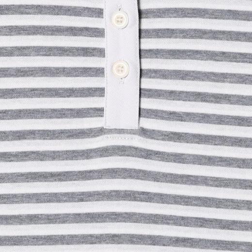 SDSA男装2026新款高贵轻奢韩版复古拼色翻领条纹长袖T恤时尚上衣 商品图2