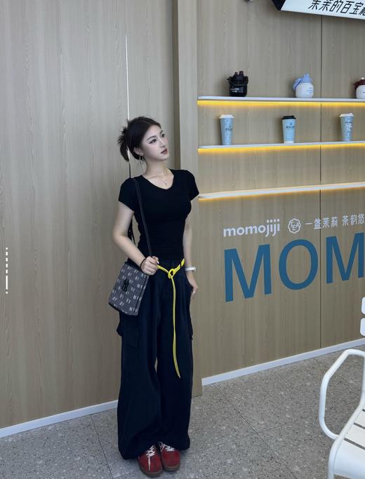 MLB复古牛仔老花小水桶包 情侣斜跨手提包25FW 商品图5