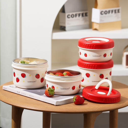 乐扣乐扣（LOCK&LOCK）圆形保温饭盒不锈钢便当盒 yc0309036 商品图7