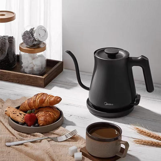 Midea/美的手冲壶细长嘴电热水壶自动断电泡茶小型鹅颈咖啡烧水壶 商品图3