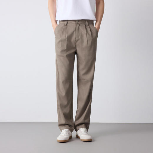 墨麦客高智通勤直筒男士裤子2026春季新款中腰长裤休闲裤男91578. 商品图3