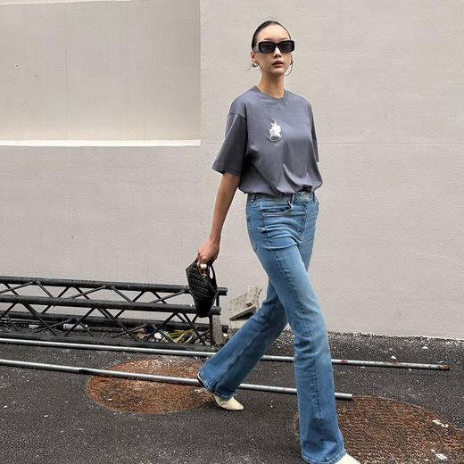 T恤  软糯亲肤  萌趣猫咪刺绣T恤 商品图1