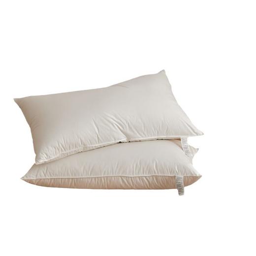 日式无印90白鸭绒枕芯良品羽绒枕头白色柔软蓬松酒店枕芯全棉60支 商品图4