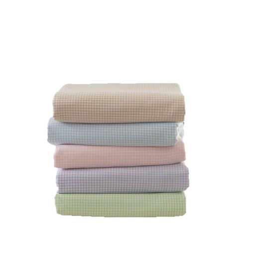 日式无印纯棉水洗棉四件套良品细格纹套件简约床上用品格子全棉 商品图4